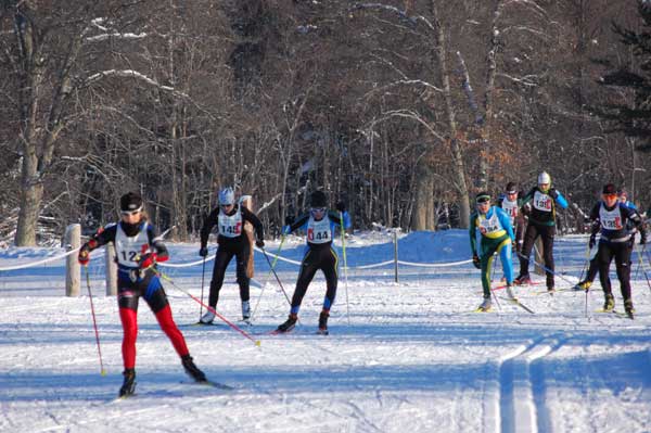 2012 Cote Dame Marie cross country ski race - women's start