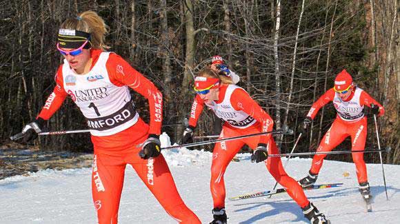 Jessie Diggins, shown here at the U.S. Cross Country Ski Championships, is among the top U.S. cross country skiers chosen for the Under 23 World Championships and Junior World Championships to be held in Turkey in February. (USSA-Bryan Fish)