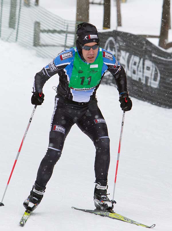 Doug Cornell finishing the 50k at the 2012 North Americna Vasa