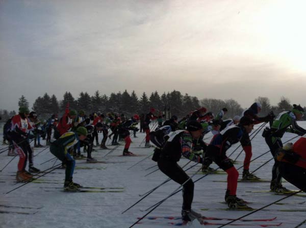 Start of the 2013 White Pine Stampede. Photo by Stephanie Gregory
