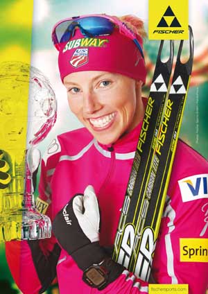 Kikkan Randall will race for Fischer Skis