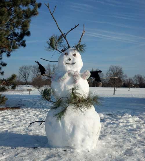 Frosty the snow man says get out a race!