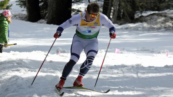 	 Kris Freeman became the men’s 2013 U.S. Distance National Champion on Thursday at Royal Gorge Ski Area, California. Here's he is racing earlier in the week at the 2013 SuperTour Finals. (Reese Brown)