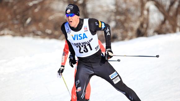 Erik Bjornsen skied to his first U.S. title at the U.S. Cross Country Championships at Soldier Hollow. (USSA-Sarah Brunson)