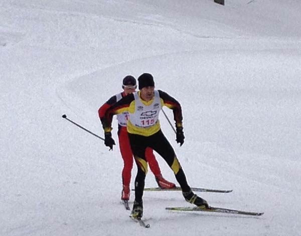  Yensen Schwab leading Ryan Halstead near the end but ended up third behind Ryan