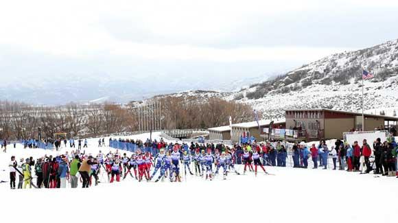 The 2002 Olympic venue of Soldier Hollow, shown here playing host to last spring's Marriott U.S. Junior Championships, will be the site of this year's U.S. Cross Country Championships Jan. 2-8. (USSA-Sarah Brunson)