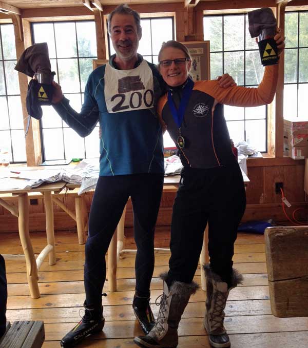 Paintball biathlon on cross country skis