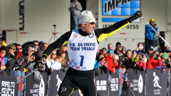 Todd Lodwick, shown here celebrating his Olympic Trials win, was honored by his fellow Olympians as Team USA flag bearer. It will be a record sixth Olympics for the Steamboat Springs native.
