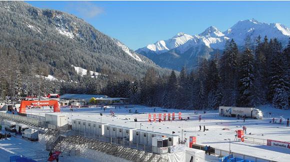The scenic beauty of the Swiss Alps captivated the Tour de Ski. Now it's on to Italy. (Noah Hoffman)