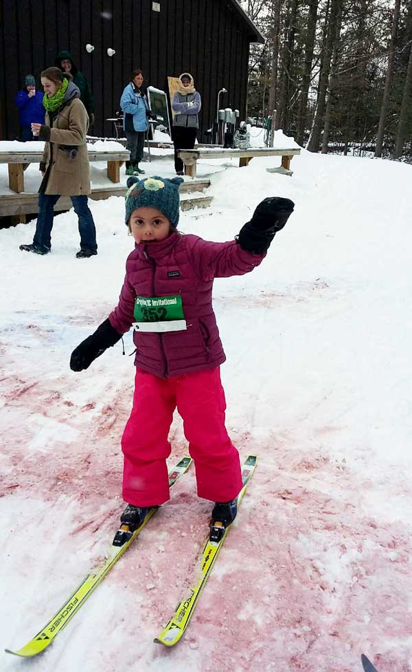 Cote Dame Marie kids cross country ski race