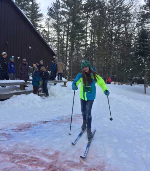 Cote Dame Marie kids cross country ski race