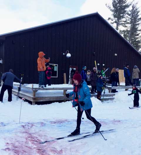 Cote Dame Marie kids cross country ski race