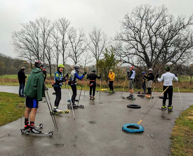 NordicSkiRacer Rollerski Time Trial at Maybury State Park