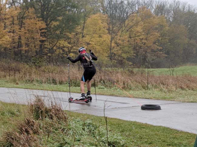 NordicSkiRacer Rollerski Time Trial at Maybury State Park