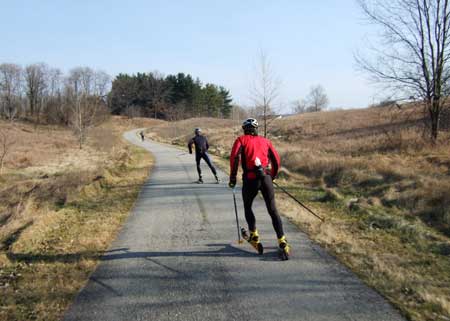 Rollerskiing at
kesington metropark