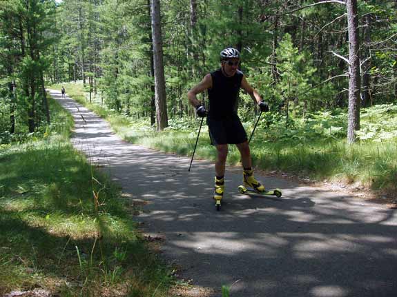 Parts of the Grayling Bike Path have some gentle ups and downs