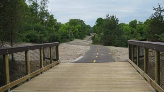 Milford Trail, many wide, well designed wooden bridges