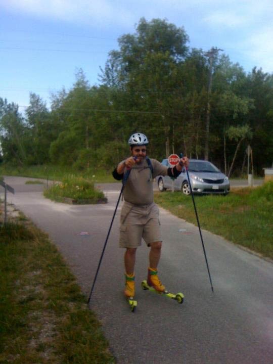 Traverse City to Suttons Bay rollerski