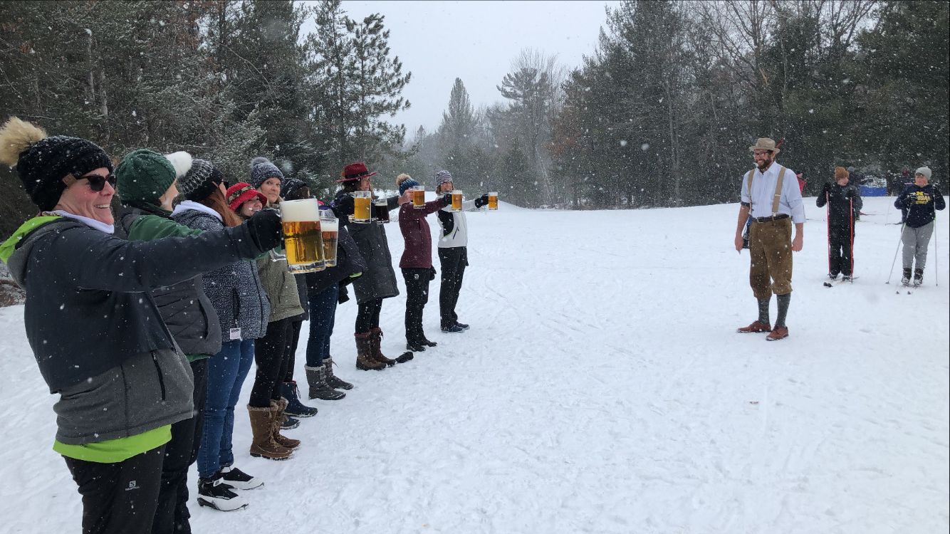 Bavarian stein holding