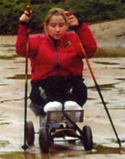 Sit skier doublepolling