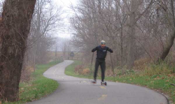 Rob Fairman rollerskiing