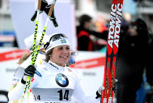 ANNA HAAG AT THE TOUR DE SKI