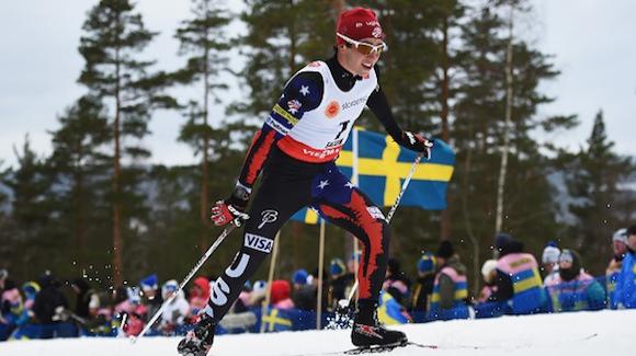 Noah Hoffman competes in the 15k freestyle race in Falun. (Getty Images-Matthias Hangst)