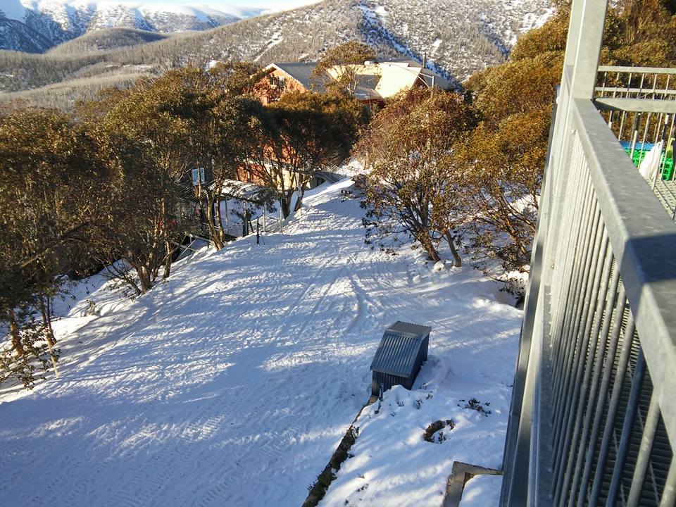 Trail view from Cedarwood Apartments
