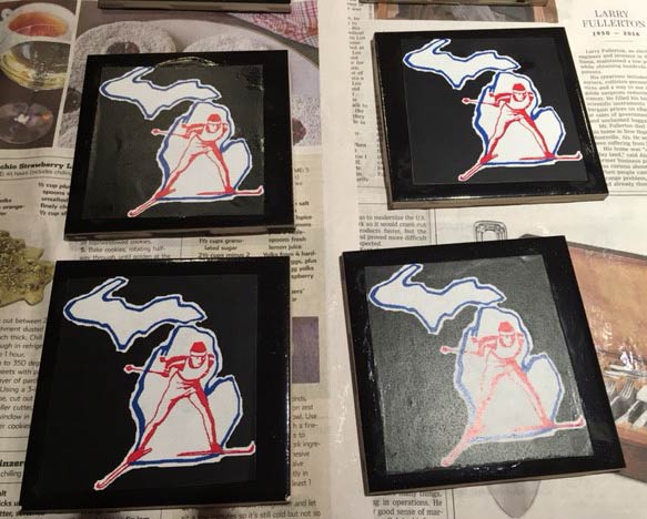 Lakes of the North coasters being crafted