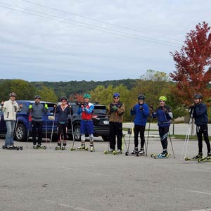 Feature image for Rollerski race: perfect practice for icy conditions!