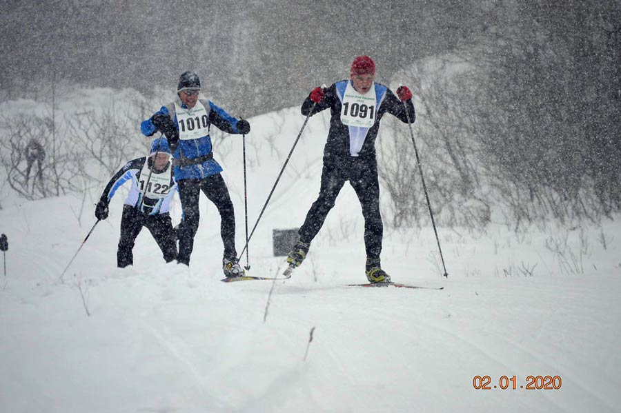 White Pine Stampede skiers