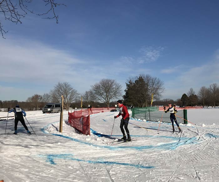 Frosty Freestyle cross country ski race skiers