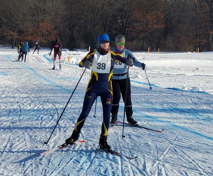 Cross country ski racers