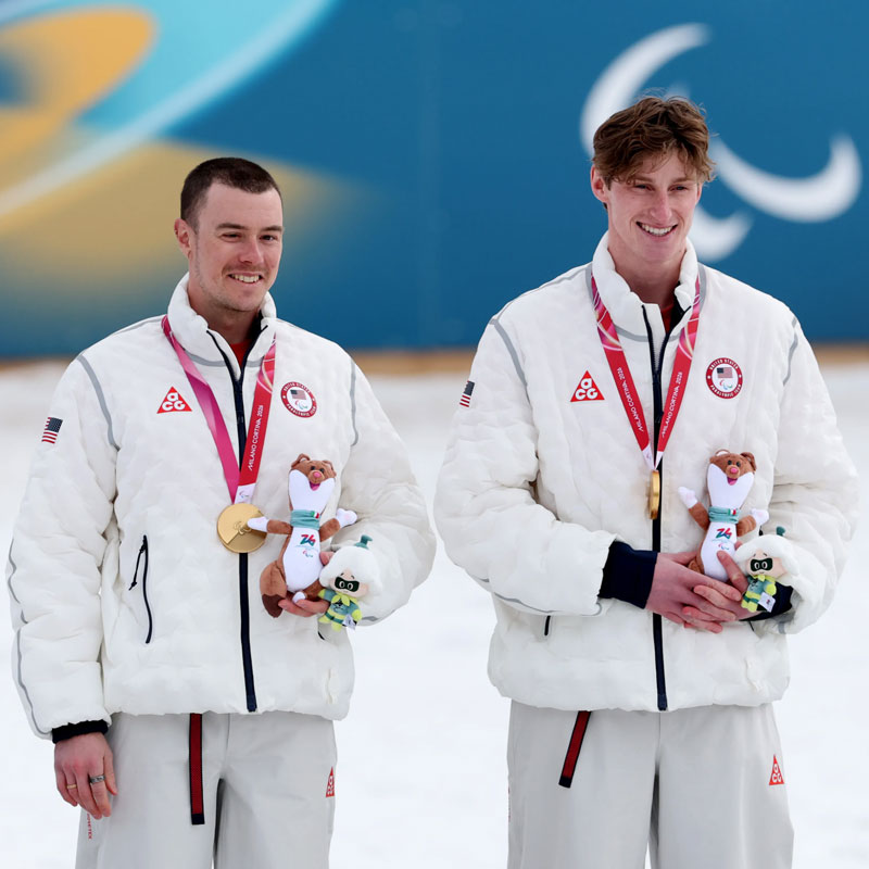 Feature image for Reid Goble wins Paralympics gold as guide for Jake Adicoff