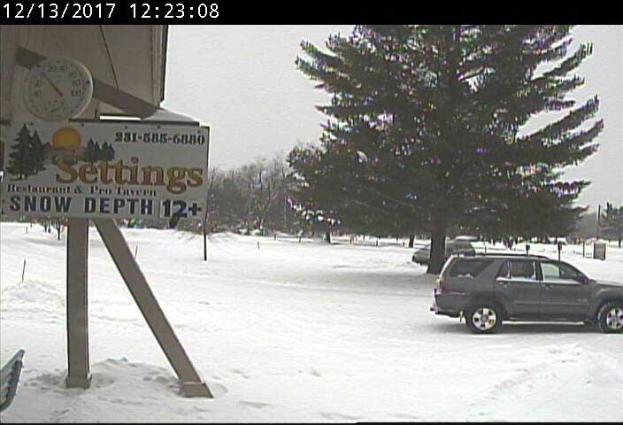 Lakes of the North snow depth on December 13, 2017