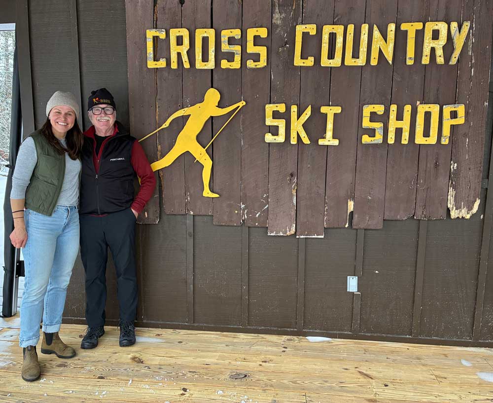 Happy 50th Anniversary Cross Country Ski Shop! Northbound Outfitters purchased the Cross Country Ski Headquarters in the fall of 2011 from owner Dick Fultz and looked forward to carrying on his 34-year presence in the Grayling community. And they did! <br /><br>Northbound Outfitters / Cross Country Ski Shop owner Heather Compton received a plaque from the Michigan Cup that she awarded to Dick in honor of his founding the Cross Country Ski Shop 50 years ago. And it was party party party at the store after the Cote Dame Marie!