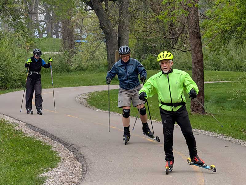 Tony Percha, Cyril Grum, and Zbigy Zlobicki know that ski racers are made in summer! Training starts in May, particularly if you're Zbigy and plan to attend the 2027 Masters World Cup in Tomso, Norway!