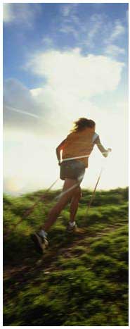 Nordic walking, also called ski walking