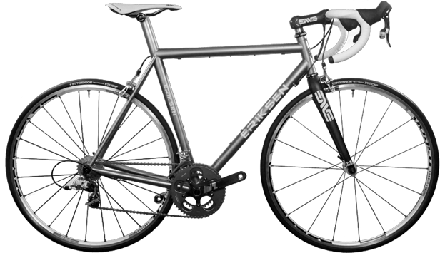 Erikson titanium road frame built with Shimano Ultegra