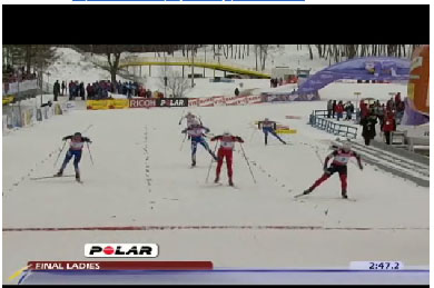 Video of Kikkan Randall wining the sprint - start to finish