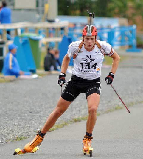 Tim Burke wins International Rollerski Biathlon Cup