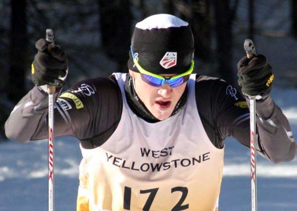 Erik Bjornsen on his way to an excellent 3rd place finish