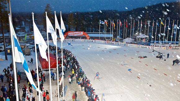 Ruka Triple cross country ski race series in Kuusamo