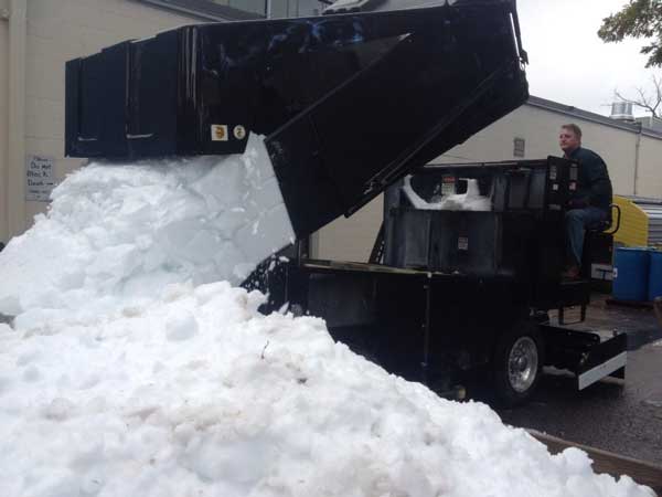 Cross Country Ski Fest - getting a load of snow
