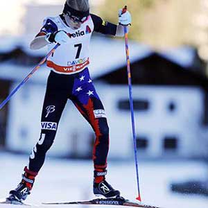 Liz Stephen skis to 12th in Davos 10K freestyle