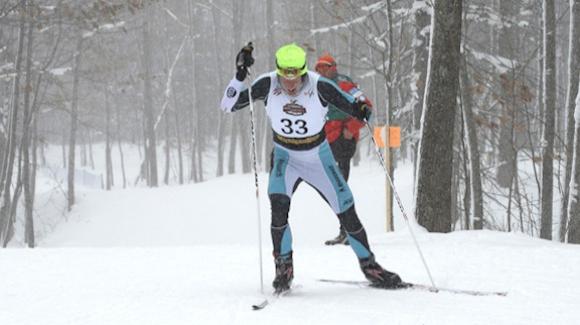 Brian Gregg, shown competing earlier this season at the U.S. National Championships, was the top finisher today in the Holmenkollen 50K Freestyle race. (Andrew Gardner)