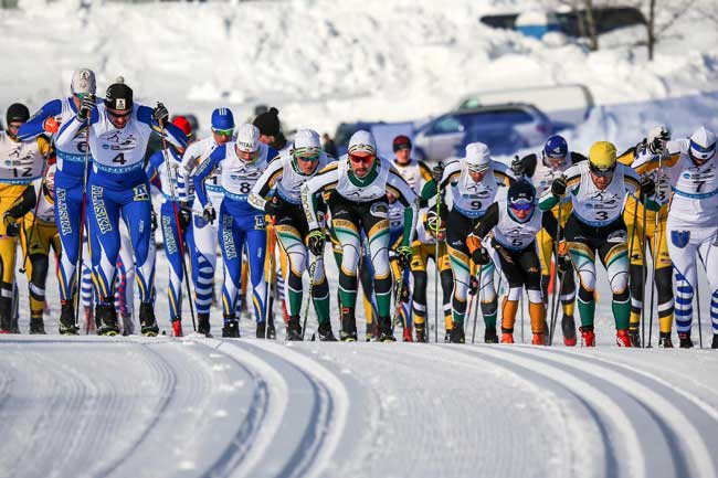 NMU cross country ski racing