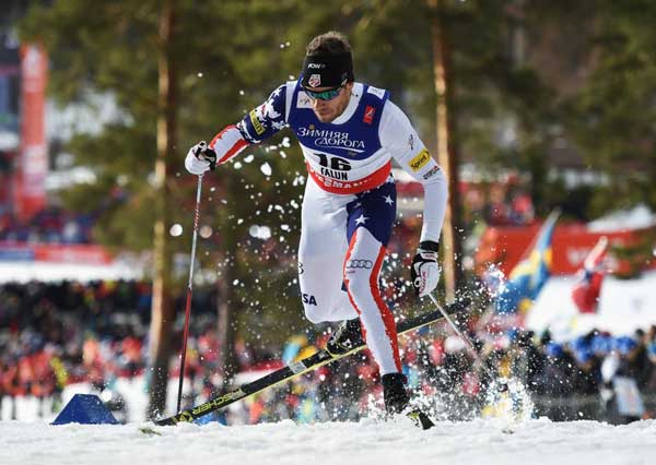 Simi Hamilton races during the men's sprint qualification World Champs. (Getty Images-Matthias Hangst)
