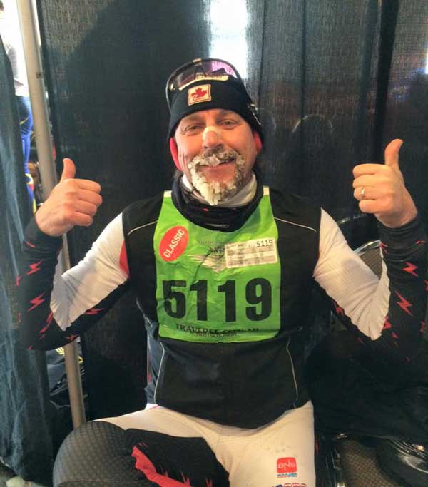 A happy Blair Zordell who won the North American Vasa 50km classic
