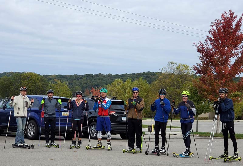 Rollerski race at Kensington Metropark